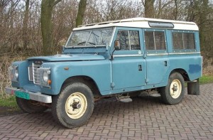 Voorbeeld van een Landrover (Oud Model)