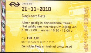 Zo ziet een dagkaart voor de fiets eruit